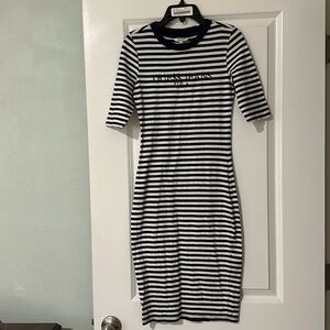 Guess Nautical Blue White Stripe Dress Sz XS